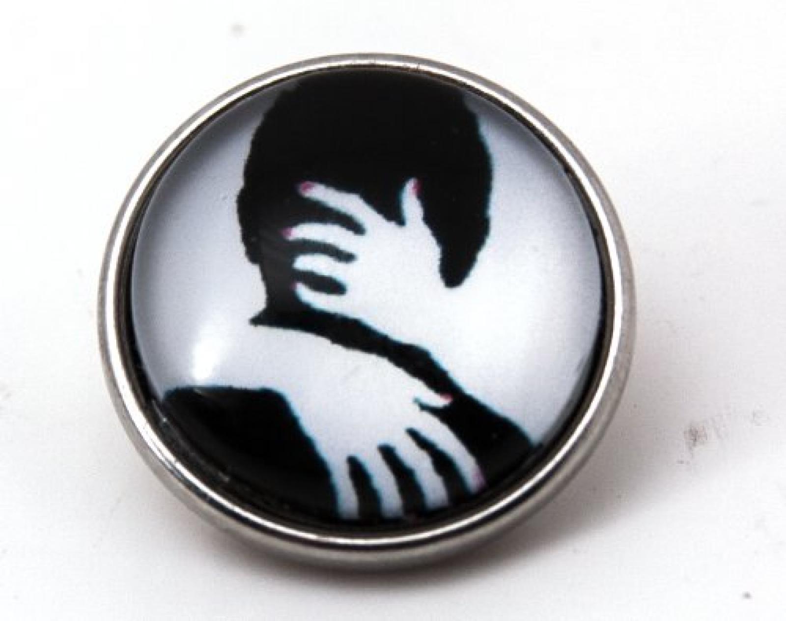 Chunks Chunk " Man Frau verliebt " für Armband & Kette Druckknopf charms Click Button CH3309 